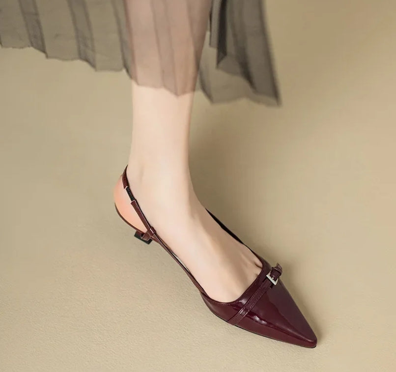 Zapatos de Tacón Cuero Vegano