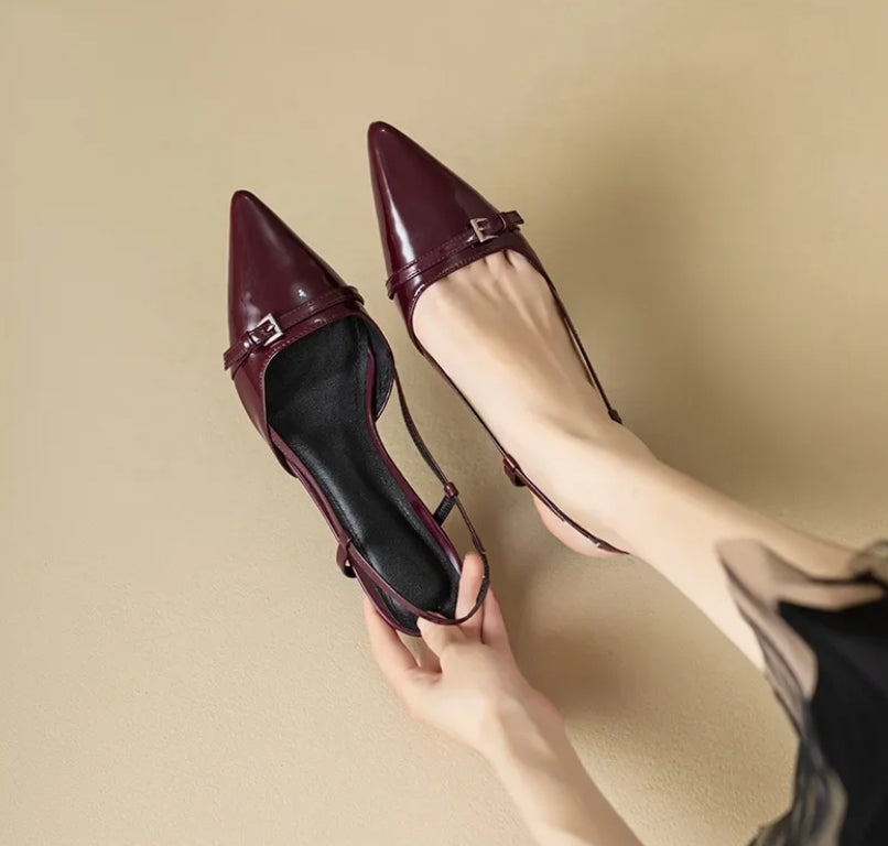 Zapatos de Tacón Cuero Vegano