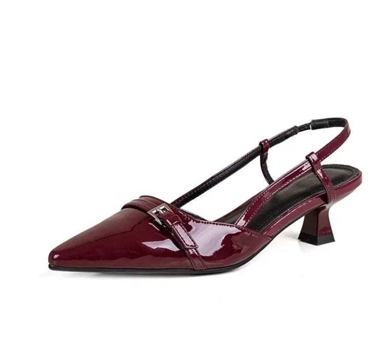 Zapatos de Tacón Cuero Vegano