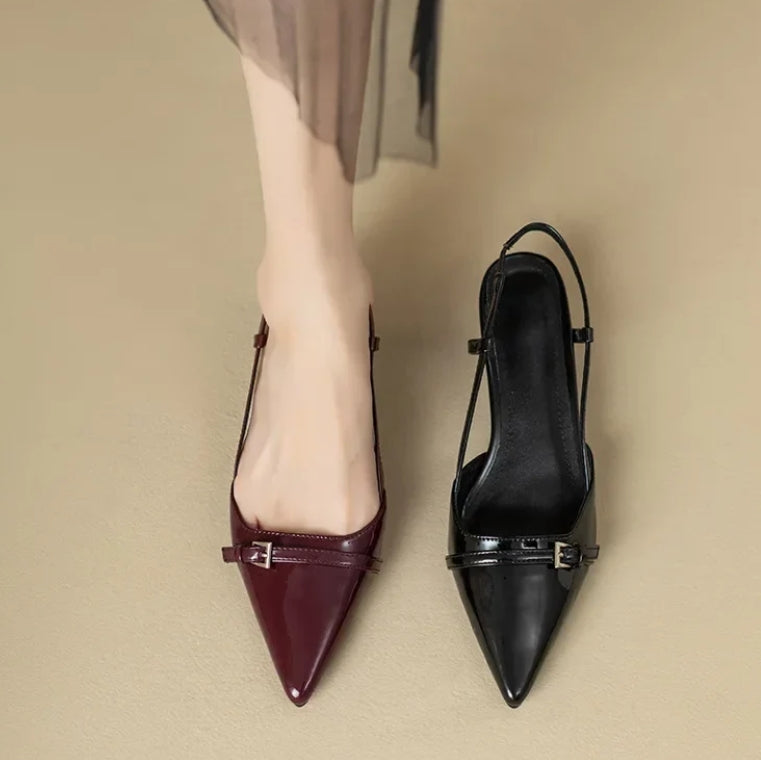 Zapatos de Tacón Cuero Vegano