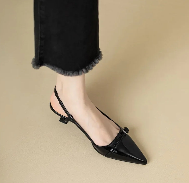 Zapatos de Tacón Cuero Vegano